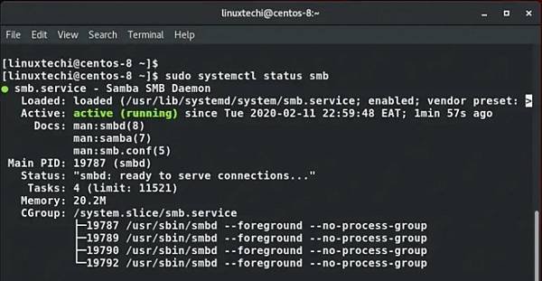 CentOS 8 安裝 samba server 及防火牆設