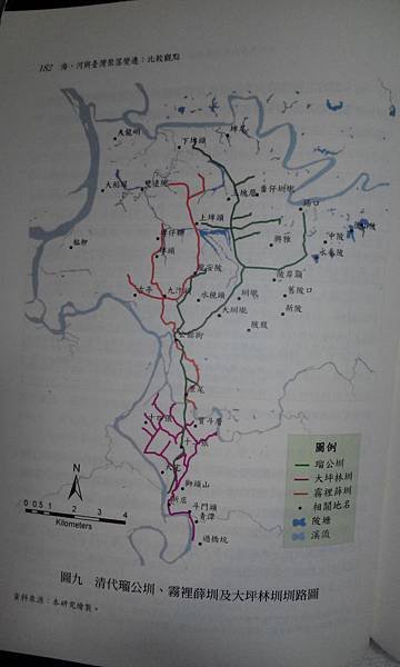 台北平原、淡水河、關渡、新莊、板橋、艋舺、滬尾、新店溪、基隆