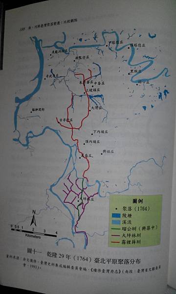 台北平原、淡水河、關渡、新莊、板橋、艋舺、滬尾、新店溪、基隆