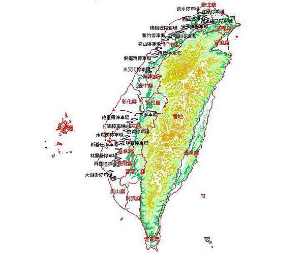 清代鐵路分布圖