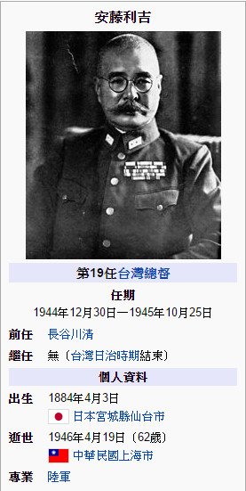 台獨之父安藤利吉/『台灣獨立計劃』/日本部分陸軍軍官結合辜振