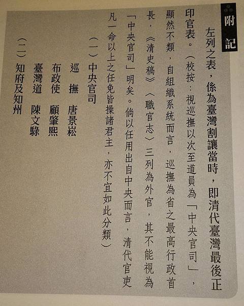 清代台灣地區的實際統治者--台灣道 1684--1895/1