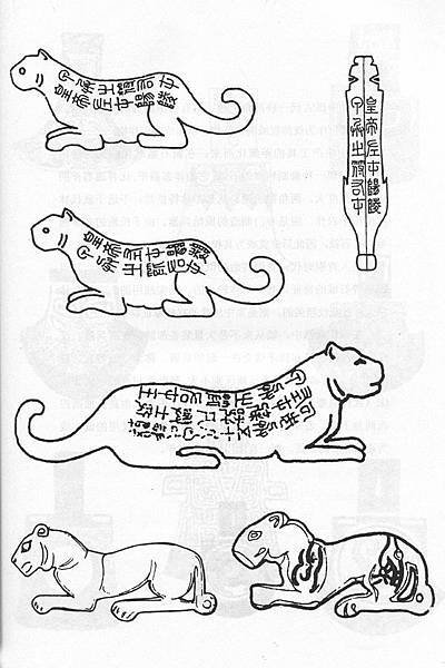 虎符/兵符/姜太公發明-虎形調兵憑證/兵權和調發軍隊的信物之