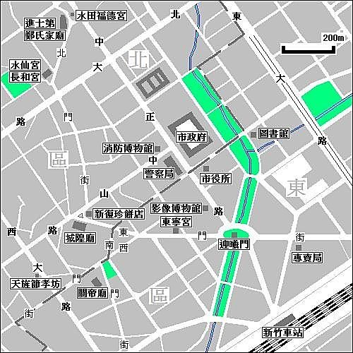 新竹州廳1925年/關西 第一戲院/新竹東門城,「新竹之心」
