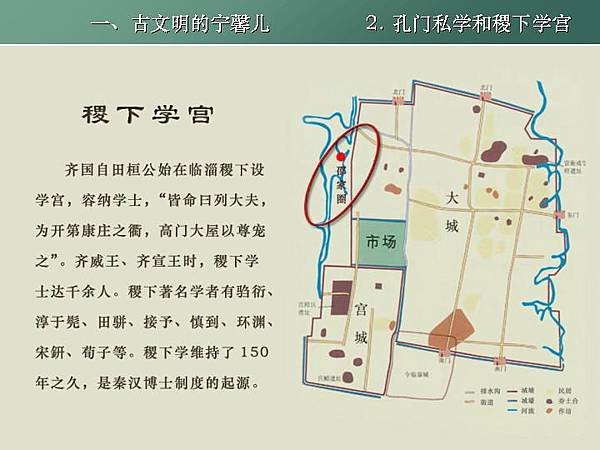 姜太公/稷下學宮-具有學術和政治的雙重性質，它既是一個官辦的