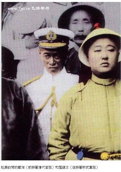 大清最潮軍隊-1900年代的兩張海軍軍人的照片/北洋水師+北