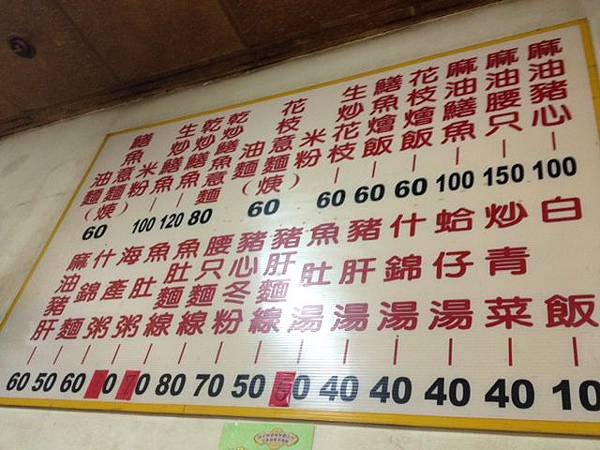 noodle menu