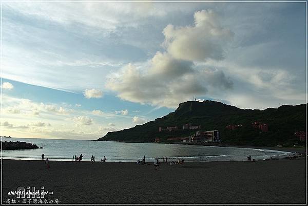 西子灣海水浴場夕陽