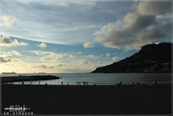 西子灣海水浴場夕陽