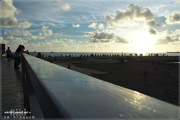 西子灣海水浴場夕陽