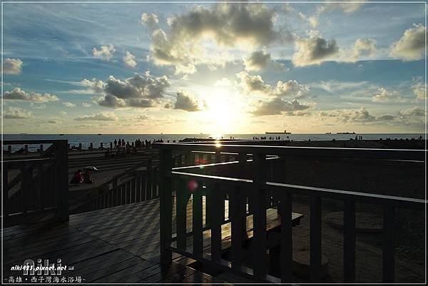 西子灣海水浴場夕陽