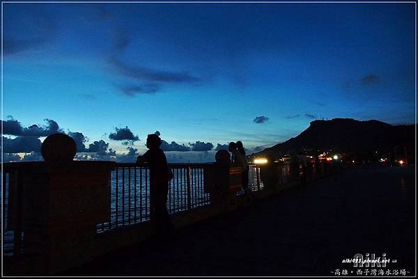 西子灣海水浴場夕陽