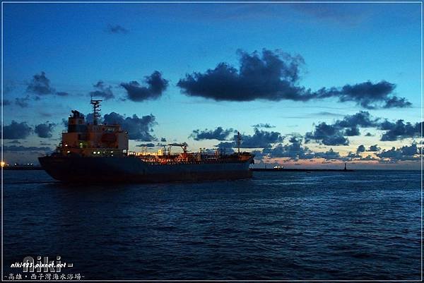 西子灣海水浴場夕陽