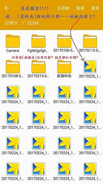 7.連資料夾裡面的照片也這樣全毀了