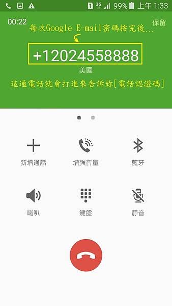2.google美國打來電話認證碼