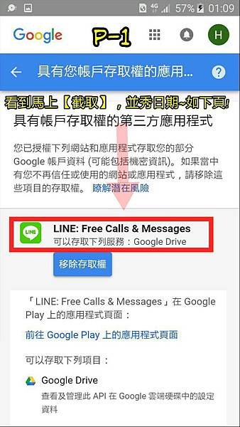 2.P-1line具有帳戶存取權的第三方應用程式