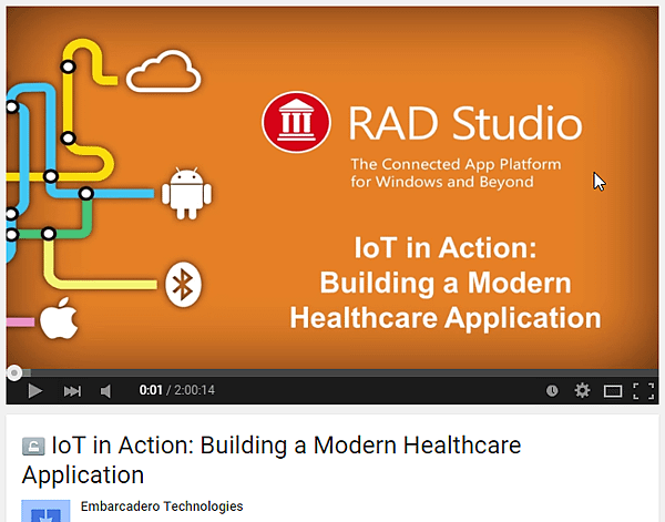 RAD Studio XE8 物聯網 醫療應用