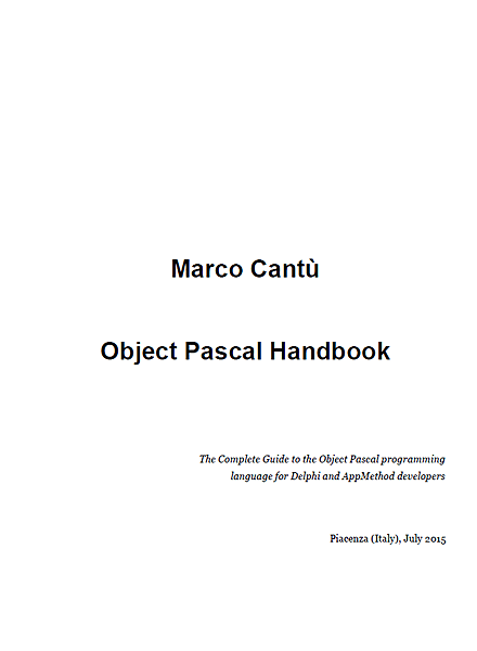 Object Pascal Handbook