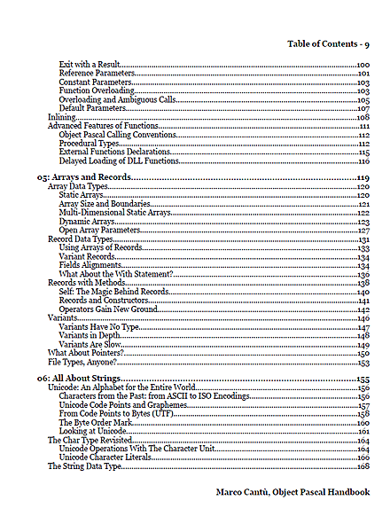 Object Pascal Handbook