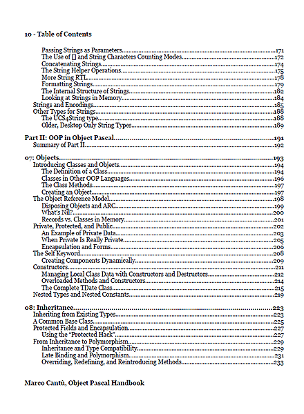 Object Pascal Handbook