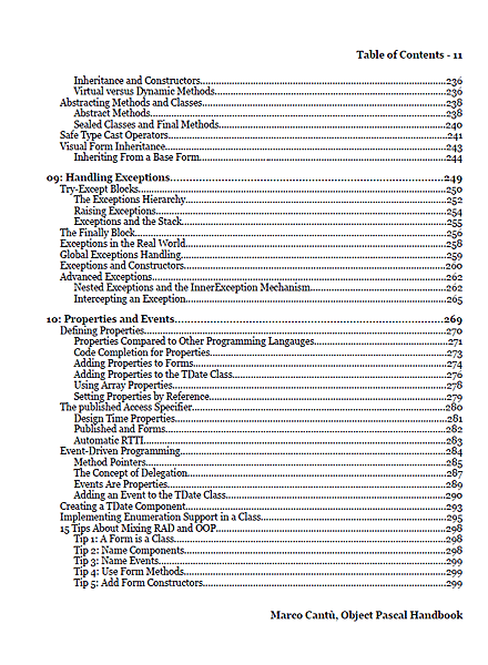 Object Pascal Handbook