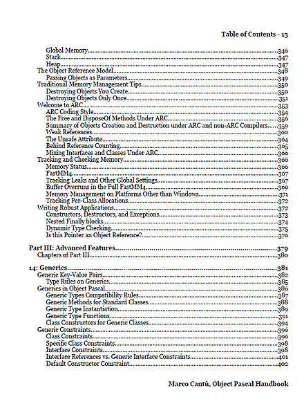 Object Pascal Handbook