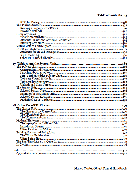 Object Pascal Handbook