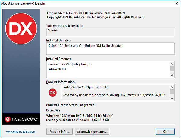 Embarcadero Delphi 10.1 Berlin Version 24.0.24468.8770.png