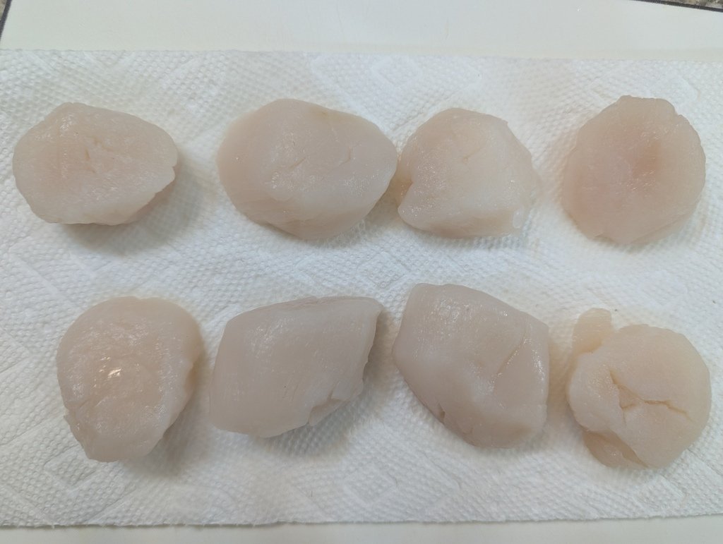食譜分享 白醬干貝蘑菇甜豆義大利麵 Scallop Ling
