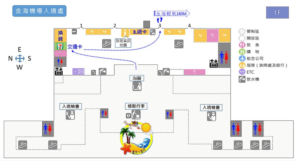 金海機場平面圖