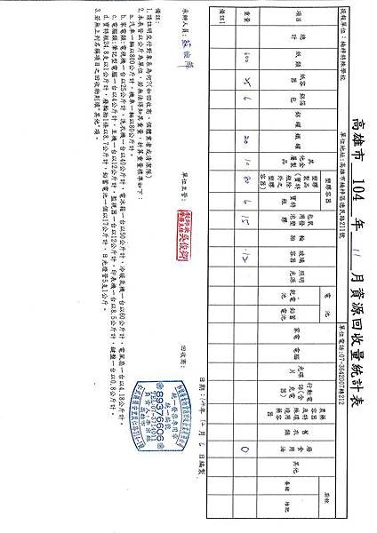 104-11月份資源回收報表