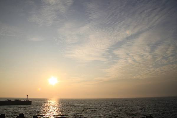 東港港口夕陽