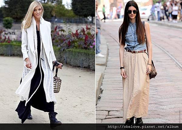 biker boots maxi skirt