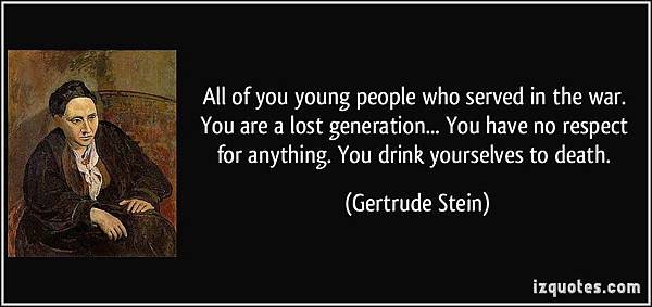 lost generation gertrude stein