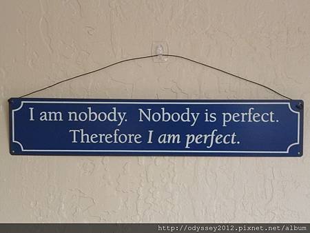 I am perfect 吊牌