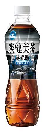 「爽健美茶黑覺醒烏龍複合茶」產品照