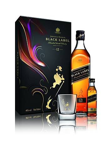 JOHNNIE WALKER黑牌12年蘇格蘭威士忌禮盒