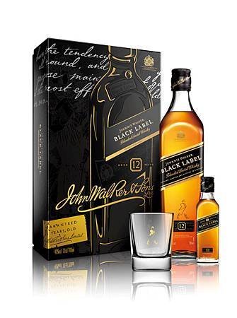 JOHNNIE WALKER 黑牌 12年蘇格蘭威士忌禮盒