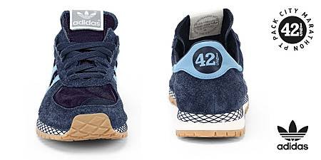 adidas Originals City Marathon PT 城市慢跑系列，鞋尾部分加入代表馬拉松總長42.195的標誌，向三大經典馬拉松賽事致敬