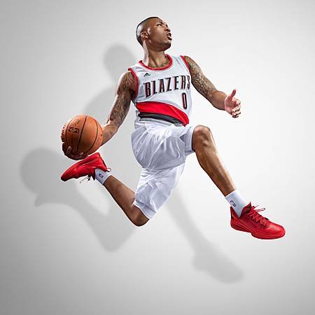 adidas簽約球星、波特蘭拓荒者隊新生代明星後衛Damian Lillard