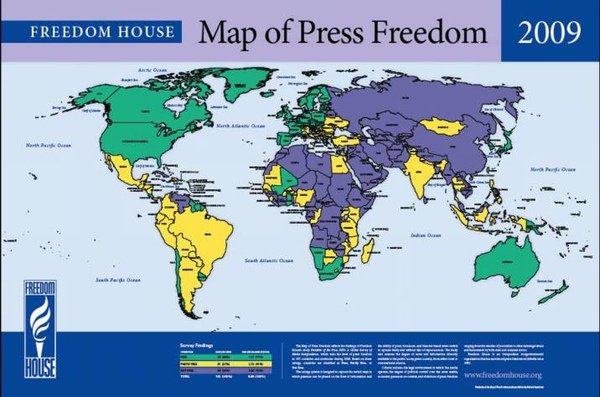 Map of Press Freedom 2009