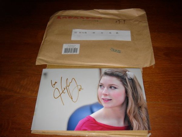 autographed photo from Hayley1