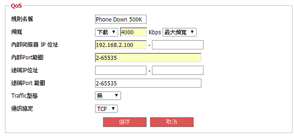 下載最多上限只能到 500KB 的頻寬