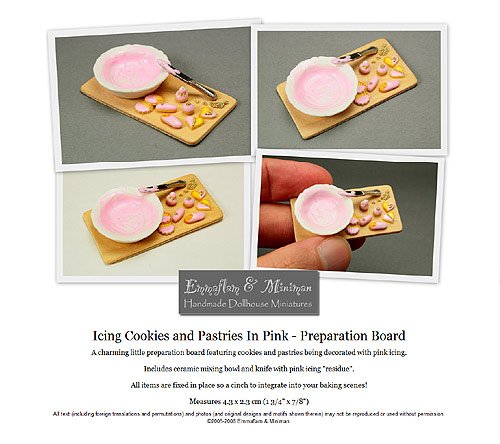 Icing Cookies and Pastries In Pink