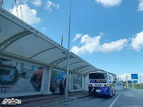 那霸空港國際線 1號站牌 租車公司巴士接機站