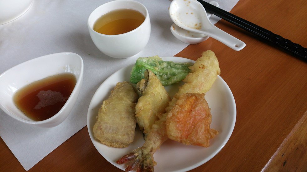 炸蝦&amp;蔬菜