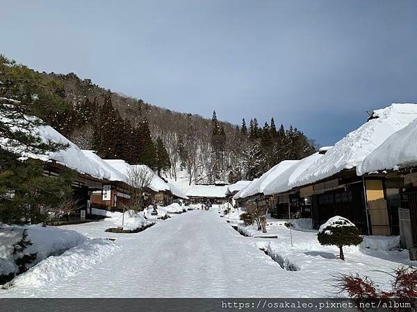 2019冬日本D7.3 大內宿 日本三大茅葺聚落 山形屋大蔥