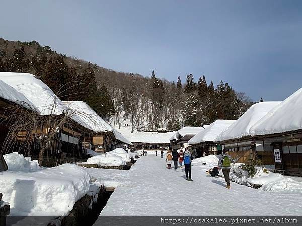 2019冬日本D7.3 大內宿 日本三大茅葺聚落 山形屋大蔥