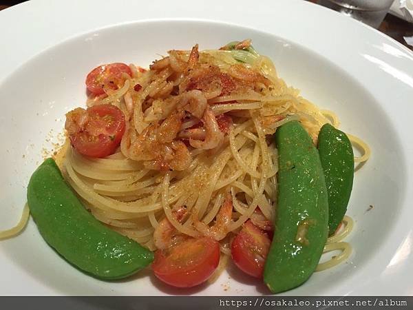 2015關西 HARBS 午間套餐 櫻花蝦香蒜義大利麵 巧克