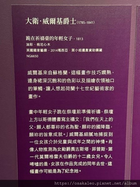 從拉斐爾到梵谷：英國國家藝廊珍藏展 台南奇美博物館